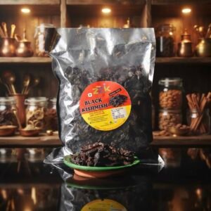 Premium Black Kishmish (Kashmiri Raisins) | Natural & Handpicked | Sweet, Juicy & Nutrient-Rich (1kg)