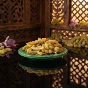 Premium Green Kishmish (Kashmiri Raisins) | Naturally Sun-Dried & Handpicked (1kg)